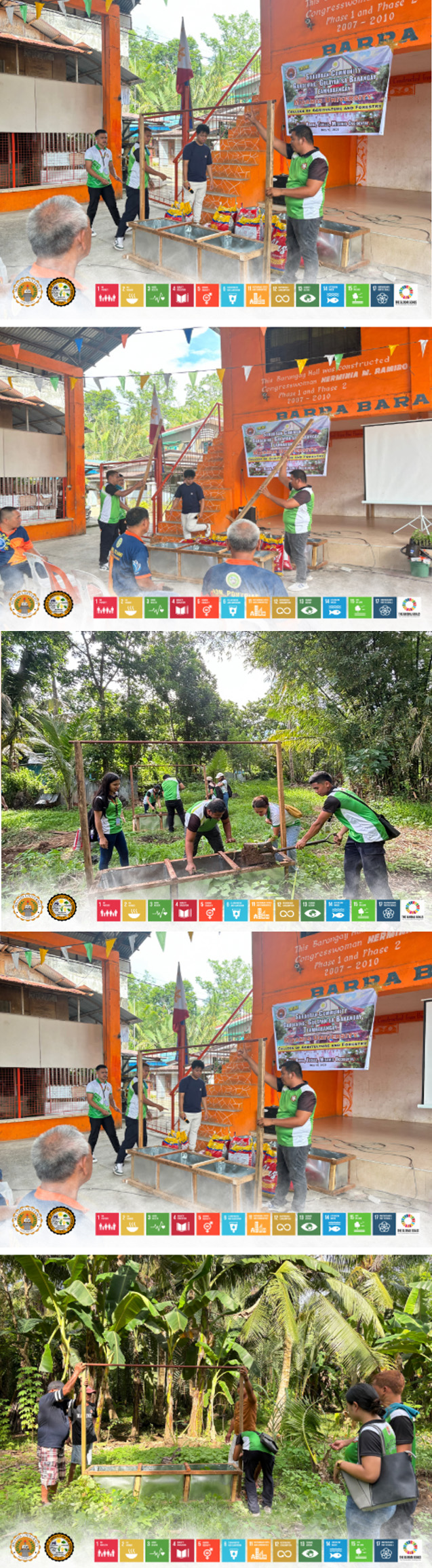 YOUNG FARMERS FROM MISAMIS UNIVERSITY PROMOTE SUSTAINABLE VERTICAL GARDENING FOR COASTAL RESIDENTS OF BARANGAY BARRA, TUDELA, MISAMIS OCCIDENTAL